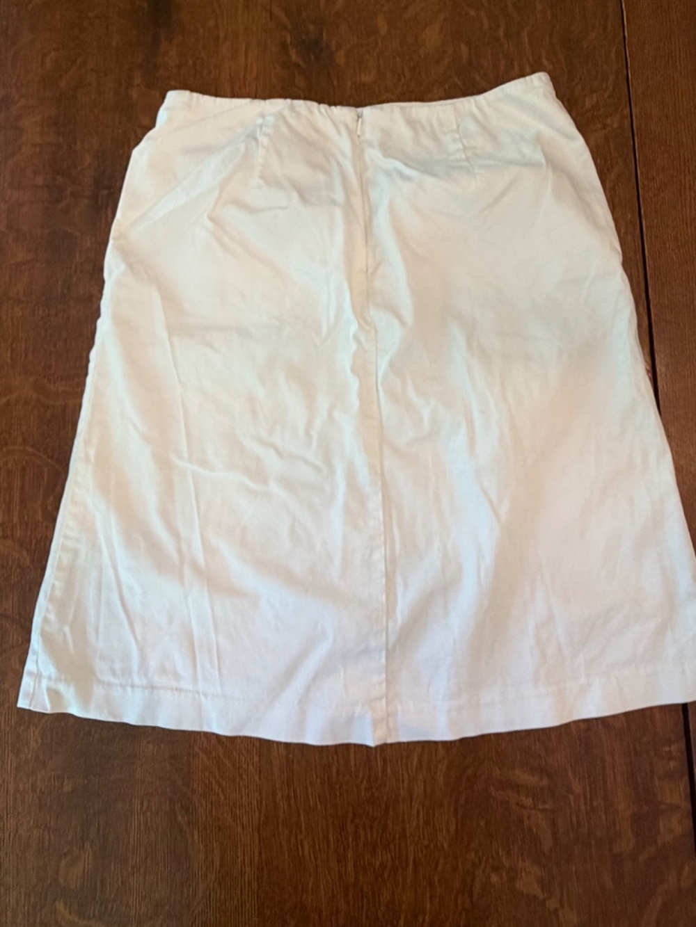 New York & Company Stretch Tech White A-Line Skirt Size 4 - Picture 8 of 10